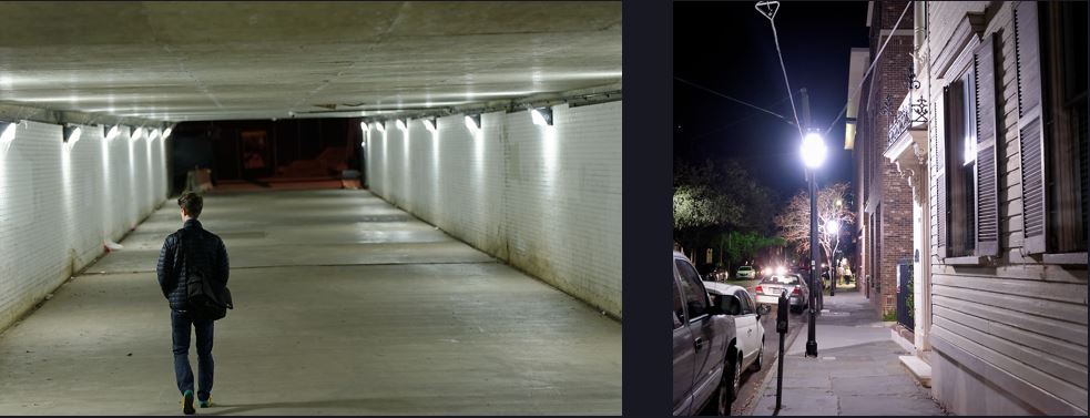 Automatic white balance settings in metal halide lighting. Left: 3364K/+22 tint, Right: 3349K/+37 tint